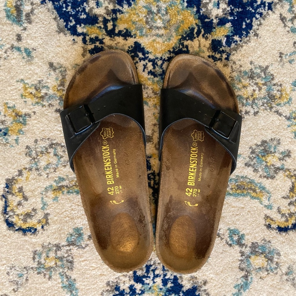Birkenstock Madrid Size 42 Black